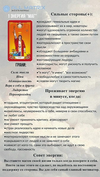 1 энергия МАГ